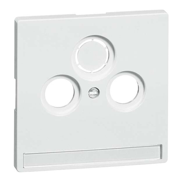 Peha 00815611 Dialog Abdeckung Antennen-Steckdose Reinweiß mit Beschriftungsfeld