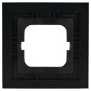 Busch-Jaeger 1721-825 Abdeckrahmen 1-fach Rahmen (Glas) Glas Schwarz carat® 2CKA001754A4322