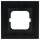 Busch-Jaeger 1721-825 Abdeckrahmen 1-fach Rahmen (Glas) Glas Schwarz carat® 2CKA001754A4322