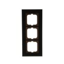 Busch-Jaeger 1723-825 Abdeckrahmen 3-fach Rahmen (Glas) Glas Schwarz carat® 2CKA001754A4324