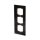 Busch-Jaeger 1723-825 Abdeckrahmen 3-fach Rahmen (Glas) Glas Schwarz carat® 2CKA001754A4324