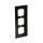 Busch-Jaeger 1723-825 Abdeckrahmen 3-fach Rahmen (Glas) Glas Schwarz carat® 2CKA001754A4324