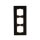 Busch-Jaeger 1723-825 Abdeckrahmen 3-fach Rahmen (Glas) Glas Schwarz carat® 2CKA001754A4324