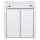Busch-Jaeger 2601/4 W-54 Jalousieschalter Wippschalter, 1-polig (Thermoplast) Alpinweiß ocean® (IP 44) Aufputz 2CKA001085A1625