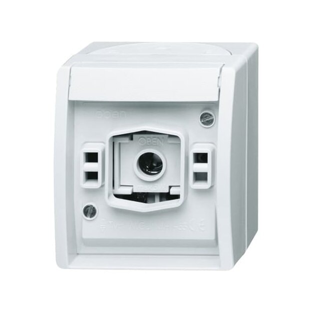 Busch-Jaeger 2661 W-54 Lichtsignal mit E 10-Gewinde (Thermoplast) Alpinweiß ocean® (IP 44) Aufputz 2CKA001582A0328