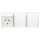 Busch-Jaeger 2300/3 EW-54 SCHUKO® Steckdose 3-fach (Thermoplast) Alpinweiß ocean® (IP 44) Aufputz Steckdose 2CKA002084A0712