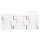 Busch-Jaeger 2300/3 EW-54 SCHUKO® Steckdose 3-fach (Thermoplast) Alpinweiß ocean® (IP 44) Aufputz Steckdose 2CKA002084A0712