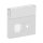Busch-Jaeger 1572 CN-84 Zentralscheibe 2-fach, mit Beschriftungsfeld (Thermoplast) Studioweiß carat® 2CKA001582A0348