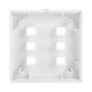 Busch-Jaeger 1575 CN-84 Zentralscheibe 6-fach, beleuchtbar, mit Beschriftungsfeld (Thermoplast) Studioweiß carat® 2CKA001582A0353