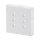 Busch-Jaeger 1575 CN-84 Zentralscheibe 6-fach, beleuchtbar, mit Beschriftungsfeld (Thermoplast) Studioweiß carat® 2CKA001582A0353