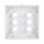 Busch-Jaeger 1575 CN-84 Zentralscheibe 6-fach, beleuchtbar, mit Beschriftungsfeld (Thermoplast) Studioweiß carat® 2CKA001582A0353