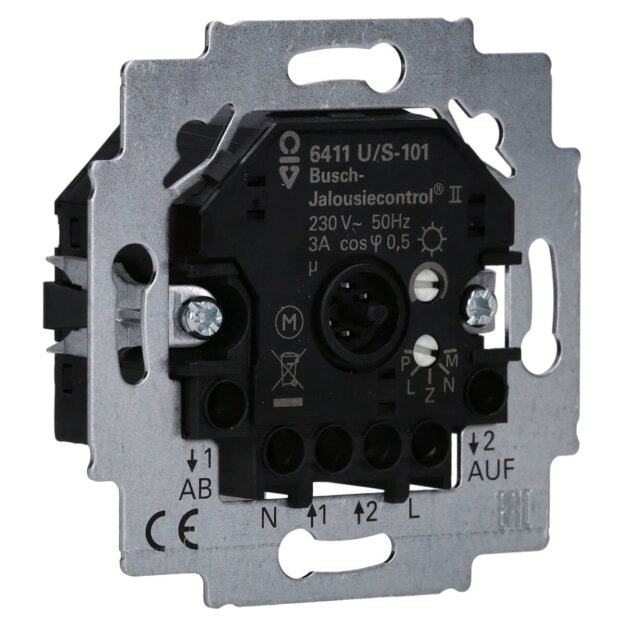 Busch-Jaeger 6411 U/S-101 Busch-Jalousiecontrol® II-Einsatz (Thermoplast) Glänzend 2CKA006410A0379