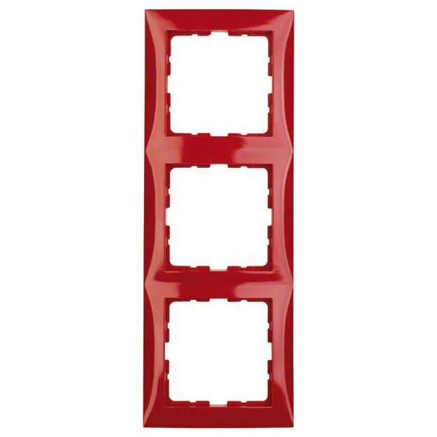 Berker 10138962 Rahmen 3-fach S.1 Rot glänzend