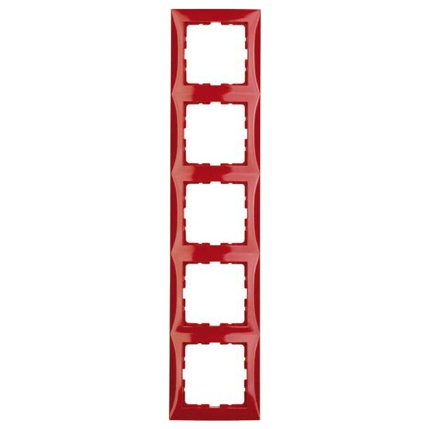 Berker 10158962 Rahmen 5-fach S.1 Rot glänzend