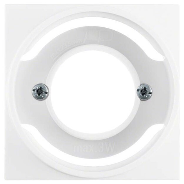 Berker 11988982 Zentralstück für Lichtsignal E14 S.1/B.3/B.7 Weiß glänzend