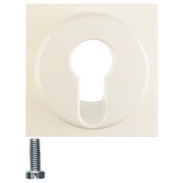 Berker 15078982 Zentralstück für Schlüsselschalter/-taster S.1/B.3/B.7 Weiß glänzend