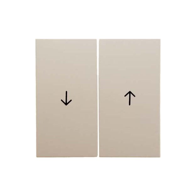Berker 16258982 Wippe 2-fach mit Aufdruck Symbol Pfeil S.1/B.3/B.7 Weiß glänzend