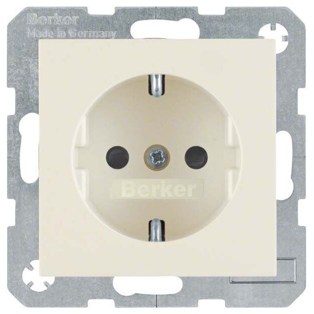 Berker 41238982 Steckdose SCHUKO mit erhöhtem Berührungsschutz S.1/B.3/B.7 Weiß glänzend