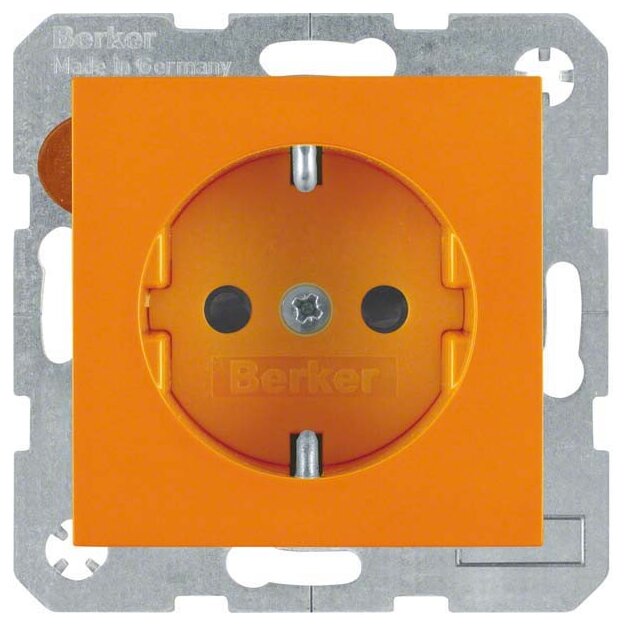 Berker 41438914 Steckdose SCHUKO S.1/B.3/B.7 Orange glänzend