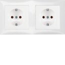 Berker 47208989 Steckdosen-Kombination SCHUKO 2-fach mit...