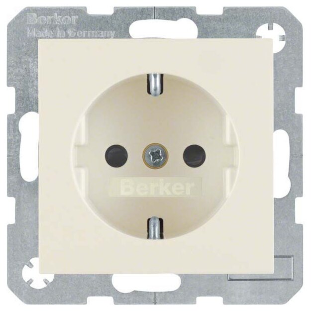Berker 47238982 Steckdose SCHUKO mit erhöhtem Berührungsschutz S.1/B.3/B.7 Weiß glänzend
