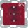 Berker 47438922 Steckdose SCHUKO mit Aufdruck S.1/B.3/B.7 Rot glänzend