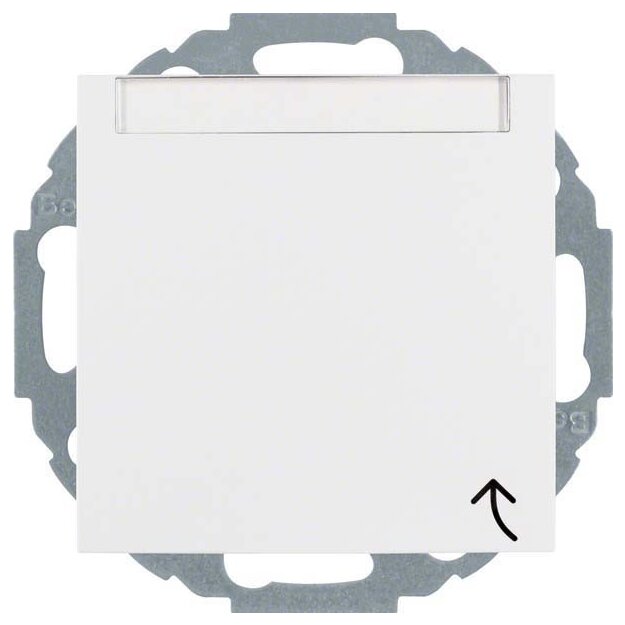 Berker 47468989 Steckdose SCHUKO mit Klappdeckel BSF und erhöhter Berührungsschutz S.1/B.3/B.7 Polarweiß glänzend