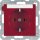 Berker 47508902 Steckdose SCHUKO mit Beschriftungsfeld S.1/B.3/B.7 Rot glänzend