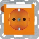 Berker 47508907 Steckdose SCHUKO mit Beschriftungsfeld...