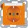 Berker 47508907 Steckdose SCHUKO mit Beschriftungsfeld S.1/B.3/B.7 Orange glänzend