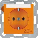 Berker 47508914 Steckdose SCHUKO mit Beschriftungsfeld...
