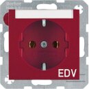 Berker 47508915 Steckdose SCHUKO mit Beschriftungsfeld...