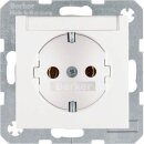 Berker 47508989 Steckdose SCHUKO mit Beschriftungsfeld...
