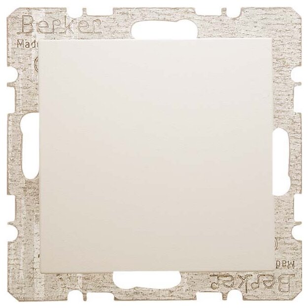 Berker 6710098982 Blindverschluss mit Zentralstück S.1 Weiß glänzend