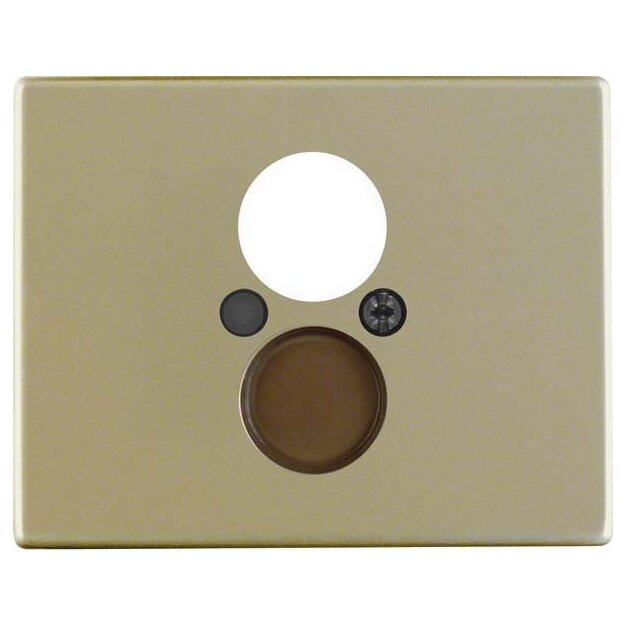 Berker 11840001 Zentralstück für Lautsprecher-Steckdose Arsys Hellbronze Metall