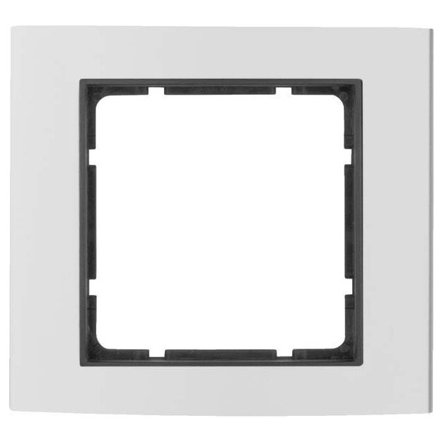 Berker 10113004 Rahmen 1-fach B.3 Alu/Anthrazit matt Aluminium eloxiert