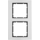 Berker 10123004 Rahmen 2-fach B.3 Alu/Anthrazit matt...