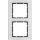 Berker 10123004 Rahmen 2-fach B.3 Alu/Anthrazit matt Aluminium eloxiert