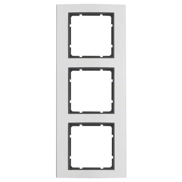Berker 10133004 Rahmen 3-fach B.3 Alu/Anthrazit matt Aluminium eloxiert