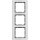 Berker 10133004 Rahmen 3-fach B.3 Alu/Anthrazit matt Aluminium eloxiert
