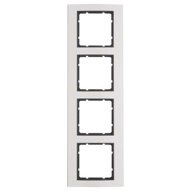 Berker 10143004 Rahmen 4-fach B.3 Alu/Anthrazit