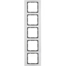 Berker 10153004 Rahmen 5-fach B.3 Alu/Anthrazit