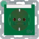 Berker 47501913 Steckdose SCHUKO mit Beschriftungsfeld...