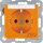 Berker 47501914 Steckdose SCHUKO mit Beschriftungsfeld und Aufdruck S.1/B.3/B.7 Orange matt