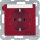 Berker 47501915 Steckdose SCHUKO mit Beschriftungsfeld und Aufdruck S.1/B.3/B.7 Rot matt