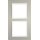 Berker 10123904 Rahmen 2-fach B.3 Alu/Polarweiß matt Aluminium eloxiert