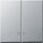 Gira 063126 Wippe 2-fach Kontrollfunktion System 55 Farbe Alu