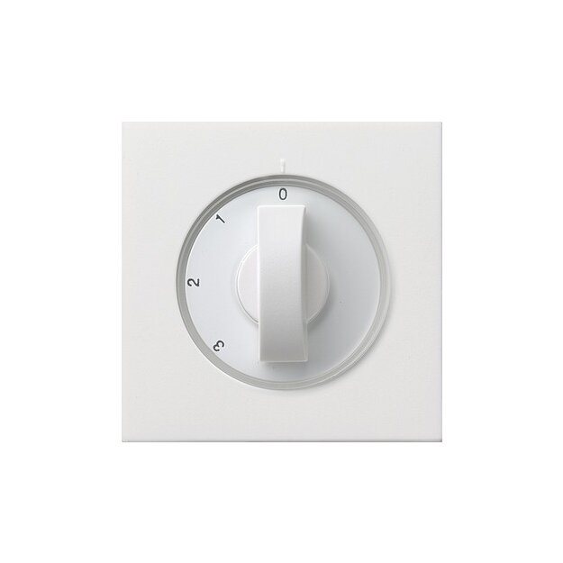 Gira 0669112 Abdeckung Knebel 3-Stufen 0/1/2/3 Flächenschalter Reinweiß