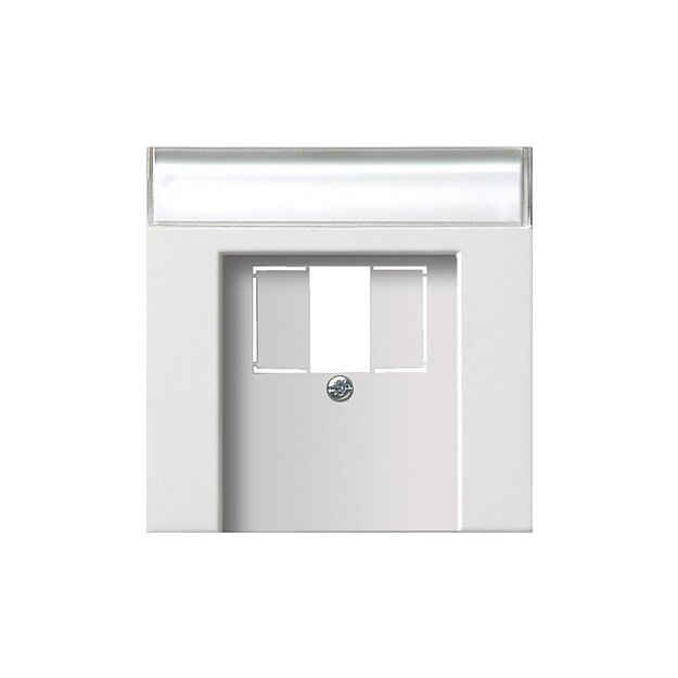 Gira 0876112 Abdeckung Beschriftungsfeld TAE USB Flächenschalter Reinweiß