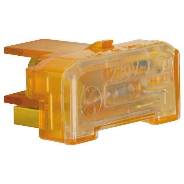 Berker 167504 Glimmaggregat mit N-Klemme Modul-Einsätze orange